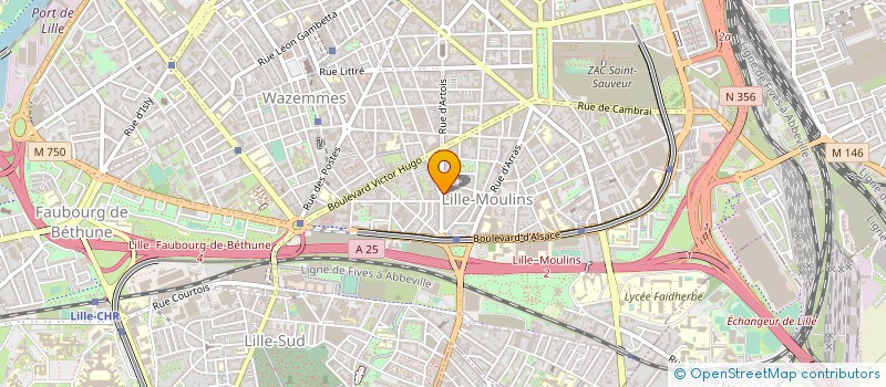 localisation de l'entreprise SARL SOCIETE NOUVELLE DEMARETS  LILLE