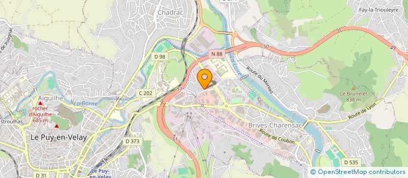 localisation de l'entreprise SARL SOCIETE VELLAVE DE CHAUSSURES à BRIVES-CHARENSAC