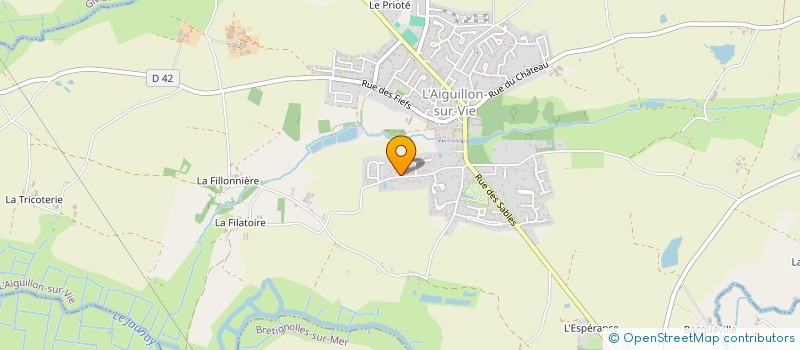 localisation de l'entreprise SARL SOCIETE VENDEENNE DE PAVAGE à L'AIGUILLON-SUR-VIE