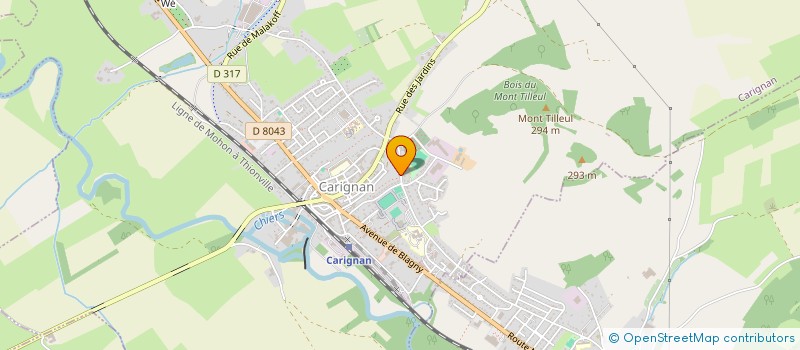 localisation de l'entreprise SARL SOCIETE YVOISIENNE DE TRANSPORTS  CARIGNAN