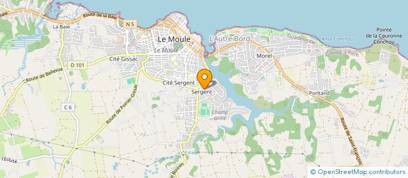 localisation de l'entreprise SARL SOCOBAM à LE MOULE