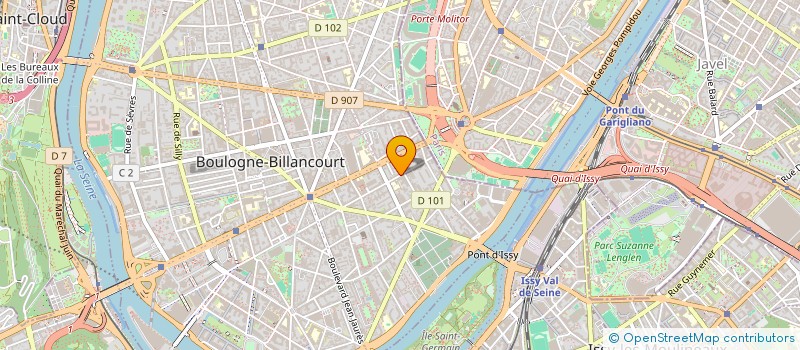 localisation de l'entreprise SARL SODANEX à BOULOGNE-BILLANCOURT