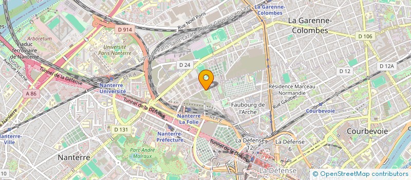 localisation de l'entreprise SARL SODAPPRO  NANTERRE