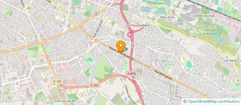 localisation de l'entreprise SARL SODELA 3601 à ANGERS
