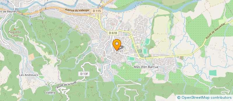 localisation de l'entreprise SARL SODI à CERET