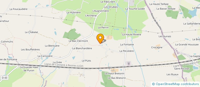 localisation de l'entreprise SARL SODIALAP à LE PERTRE