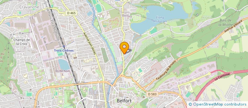 localisation de l'entreprise SARL SODIBEL à BELFORT