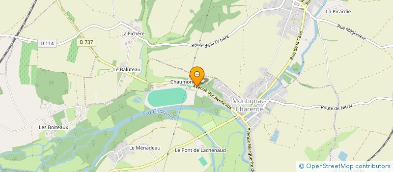 localisation de l'entreprise SARL SODIGEL à MONTIGNAC-CHARENTE