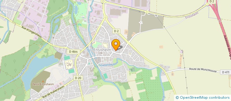 localisation de l'entreprise SARL SODIL FRUIT à ENSISHEIM