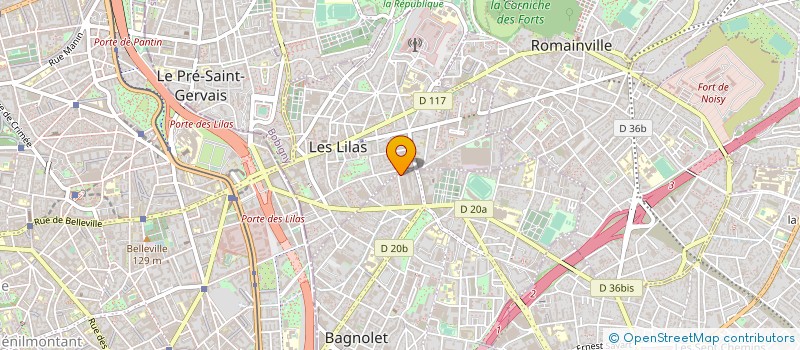 localisation de l'entreprise SARL SODIS INTERNATIONALE à BAGNOLET