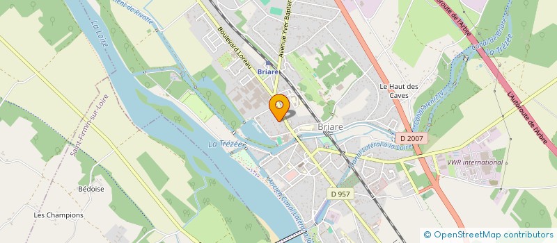 localisation de l'entreprise SARL SOFAMETAL à BRIARE