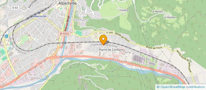 localisation de l'entreprise SARL SOFDDY à ALBERTVILLE