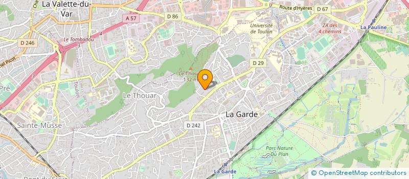 localisation de l'entreprise SARL SOFEVA  LA GARDE