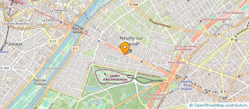 localisation de l'entreprise SARL SOFIMO - SAINT JACQUES à NEUILLY-SUR-SEINE