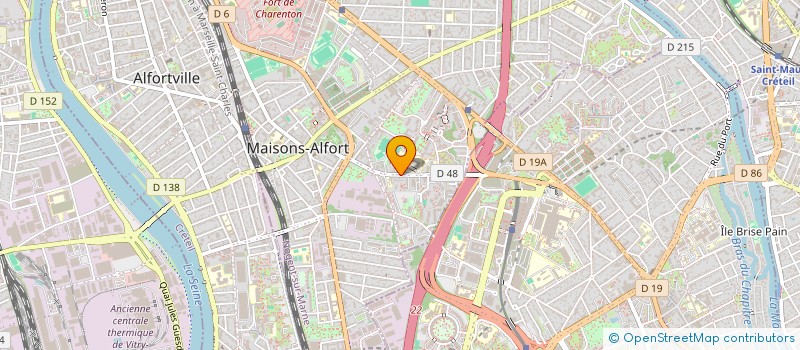 localisation de l'entreprise SARL SOGEAXE CONSTRUCTION T.P.  MAISONS-ALFORT