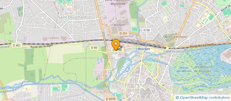 localisation de l'entreprise SARL SOGEBAT 18 à SAINT-DOULCHARD