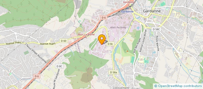 localisation de l'entreprise SARL SOGEBAT  GARDANNE