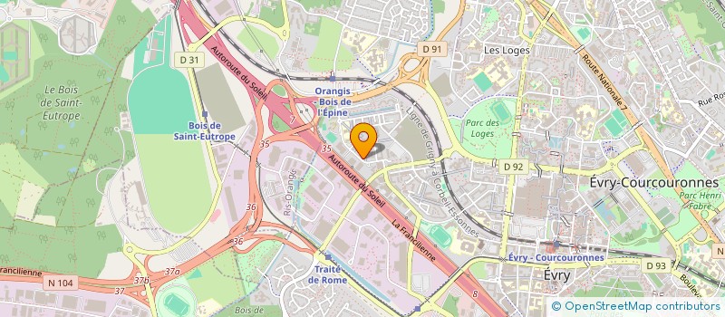 localisation de l'entreprise SARL SOGEDIFA  EVRY-COURCOURONNES