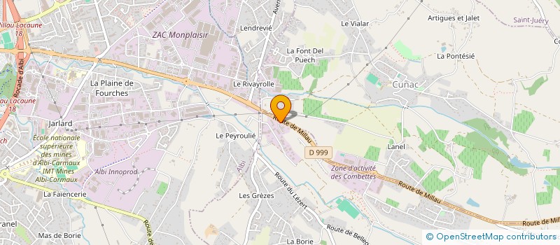 localisation de l'entreprise SARL SOGESCAM à CAMBON