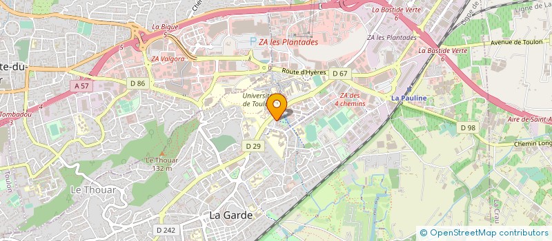 localisation de l'entreprise SARL SOGETOUR à LA GARDE