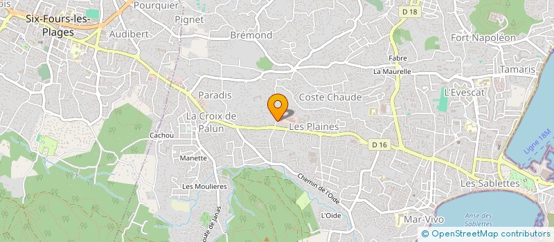 localisation de l'entreprise SARL SOJV à LA SEYNE-SUR-MER
