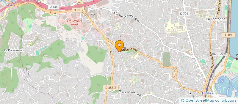 localisation de l'entreprise SARL SOLARUS à ANTIBES