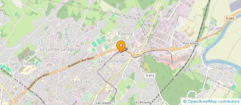 localisation de l'entreprise SARL SOLEIL 2000 à BESANCON