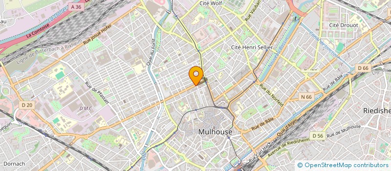 localisation de l'entreprise SARL SOLEIL à MULHOUSE