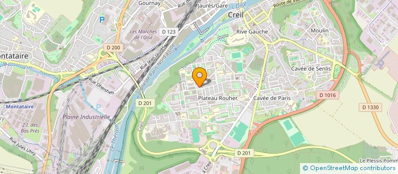 localisation de l'entreprise SARL SOLEIL  CREIL