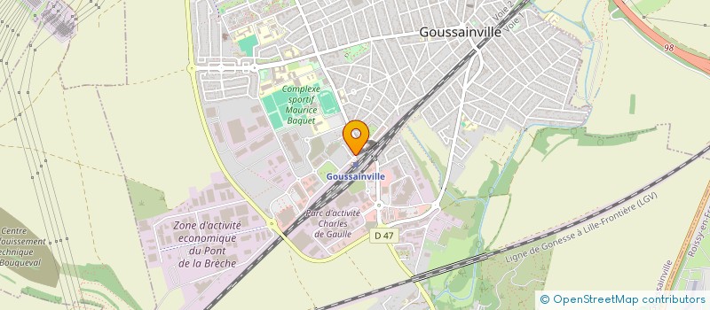 localisation de l'entreprise SARL SOLEIL 7 à GOUSSAINVILLE