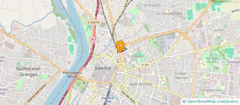 localisation de l'entreprise SARL SOLEIL LEVANT à VALENCE