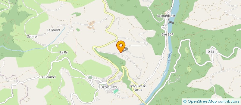 localisation de l'entreprise SARL SOLEYROL  BROQUIES