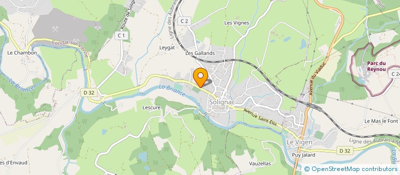 localisation de l'entreprise SARL SOLIBIO à SOLIGNAC