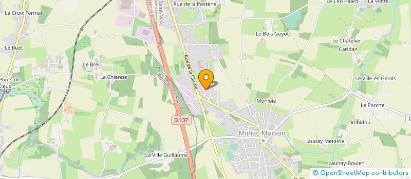 localisation de l'entreprise SARL SOLIDOR MAREE à MINIAC-MORVAN