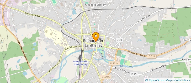 localisation de l'entreprise SARL SOLOGNE IMMOBILIER SERVICE à ROMORANTIN-LANTHENAY