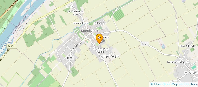 localisation de l'entreprise SARL SOLOGNE MACONNERIE  MONTLIVAULT