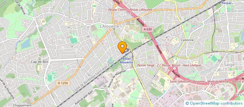 localisation de l'entreprise SARL SOLS PEINTS  PESSAC