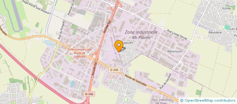 localisation de l'entreprise SARL SOLYRAF (SOCIETE LYONNAISE DE RAVALEMENT DE FACADES)  SAINT-PRIEST