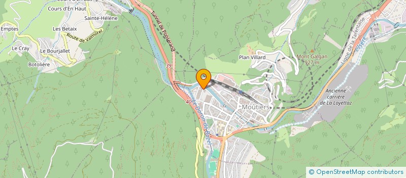 localisation de l'entreprise SARL SOMECO à MOUTIERS