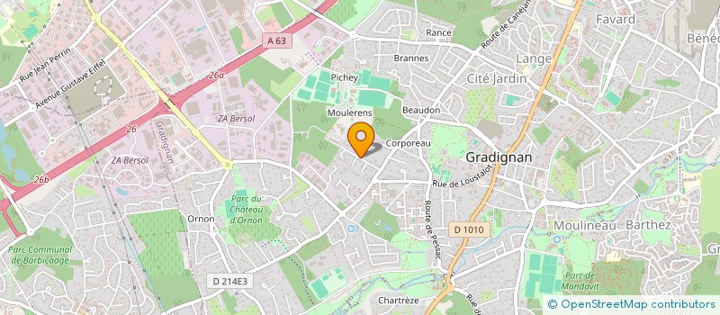 localisation de l'entreprise SARL SOMITEC à GRADIGNAN