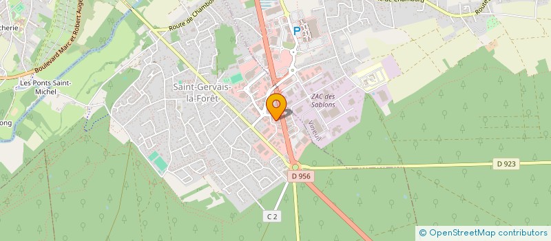 localisation de l'entreprise SARL SONAVI à SAINT-GERVAIS-LA-FORET