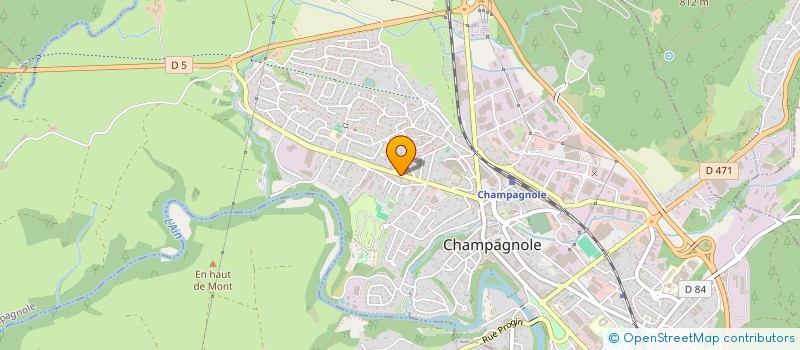localisation de l'entreprise SARL SONECC à CHAMPAGNOLE