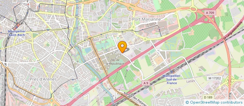 localisation de l'entreprise SARL SONERIM à MONTPELLIER