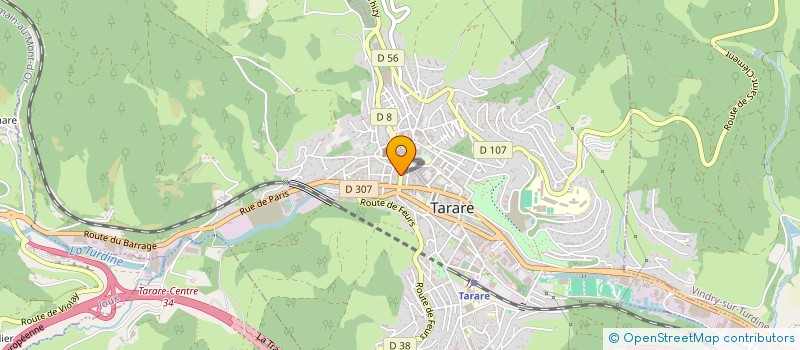 localisation de l'entreprise SARL SONIMAGE à TARARE