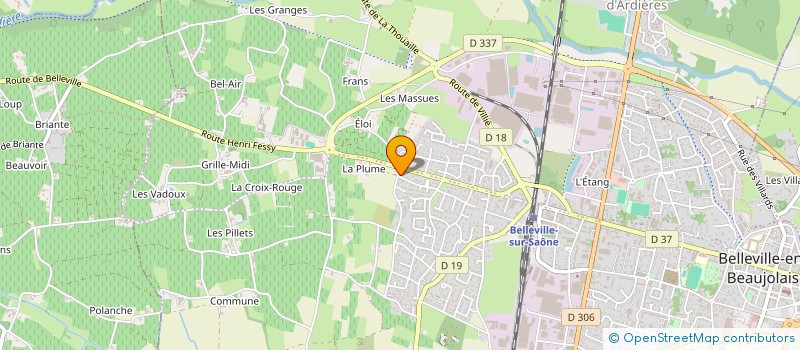 localisation de l'entreprise SARL SONNERY JULIEN à BELLEVILLE-EN-BEAUJOLAIS