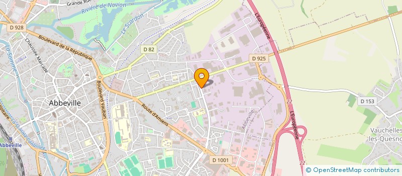 localisation de l'entreprise SARL SOPHANIE à ABBEVILLE