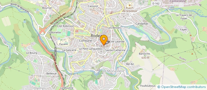 localisation de l'entreprise SARL SOPHIE  RODEZ