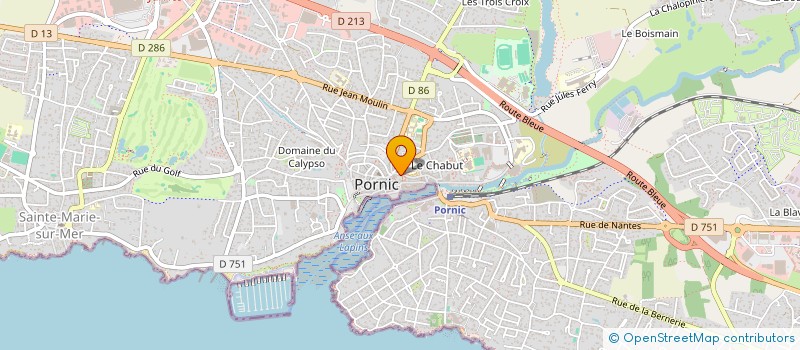 localisation de l'entreprise SARL SOPHIE BOUTIQUE à PORNIC