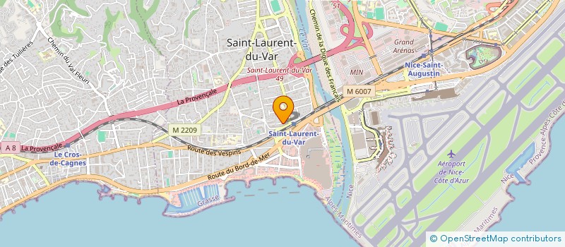 localisation de l'entreprise SARL SOPRA COTE D AZUR à SAINT-LAURENT-DU-VAR