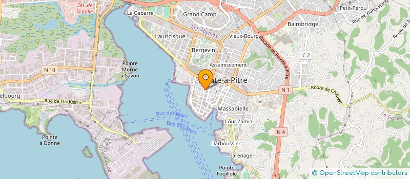 localisation de l'entreprise SARL SOPREN  POINTE A PITRE